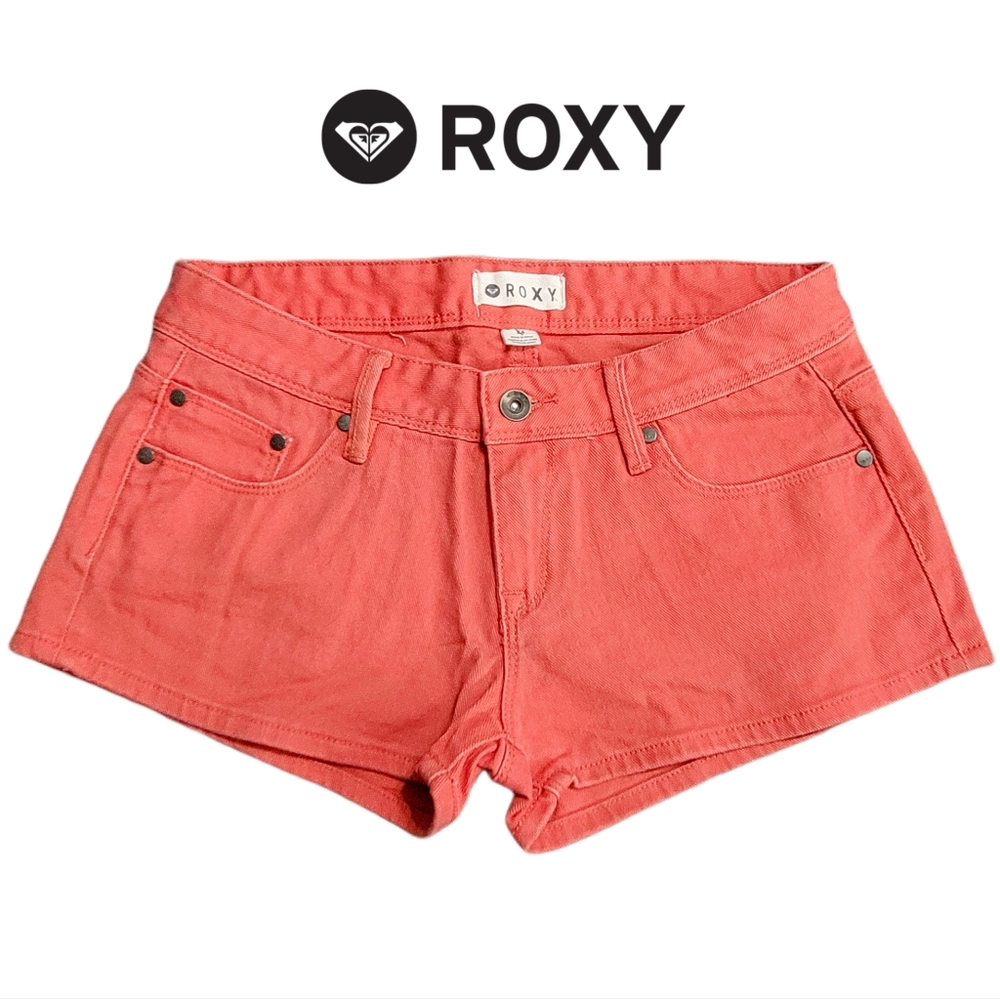 Roxy Orange Jean Shorts Size 26
